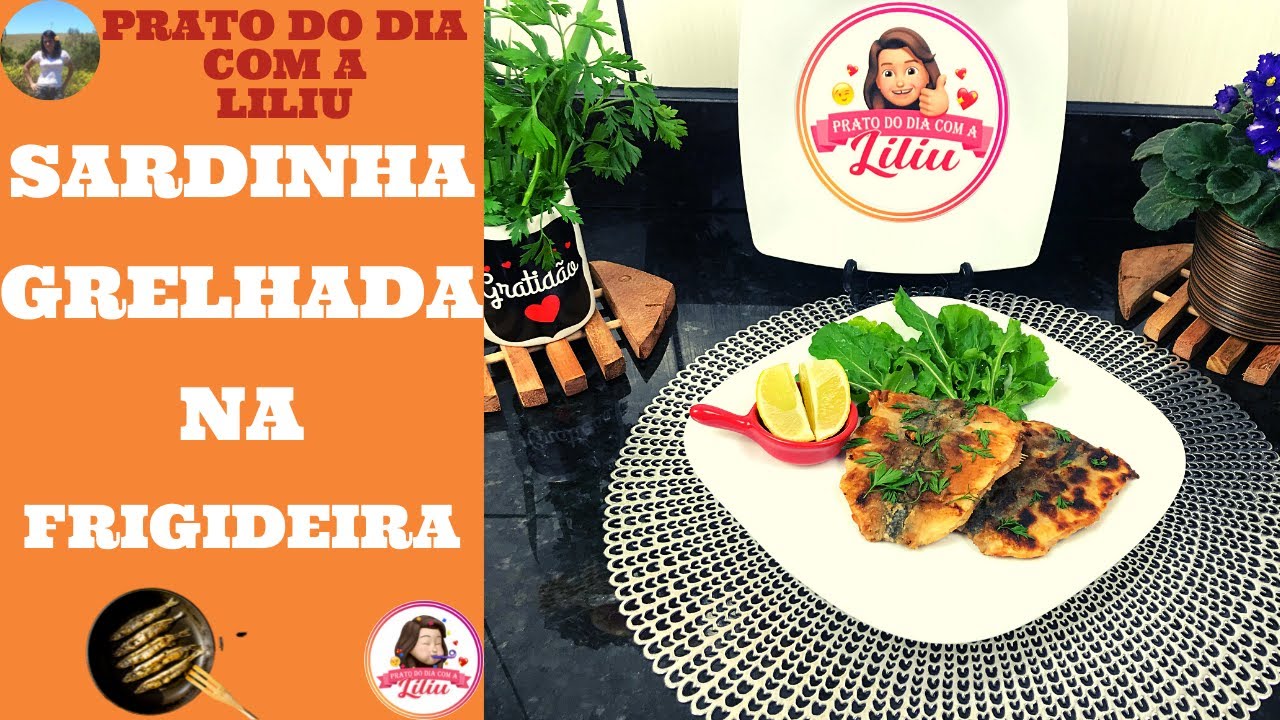 SARDINHA GRELHADA NA FRIGIDEIRA