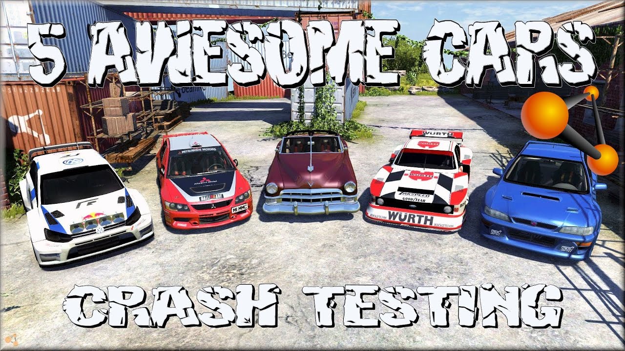 BeamNG Drive 5 Awesome Cars Crash Testing #82 - Insanegaz