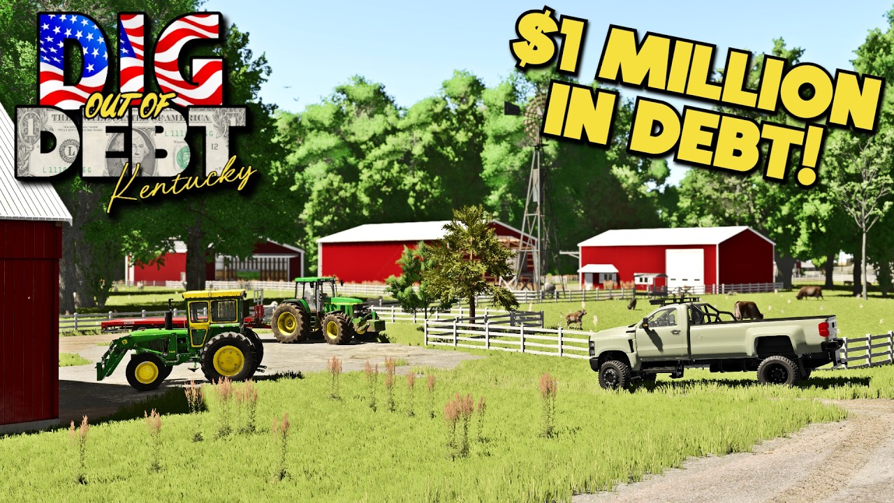 🇺🇸 NEW SERIES! STARTING OUT $1MILLION IN DEBT! - Dig Out of Debt in Kentucky - Episode 1 - FS25