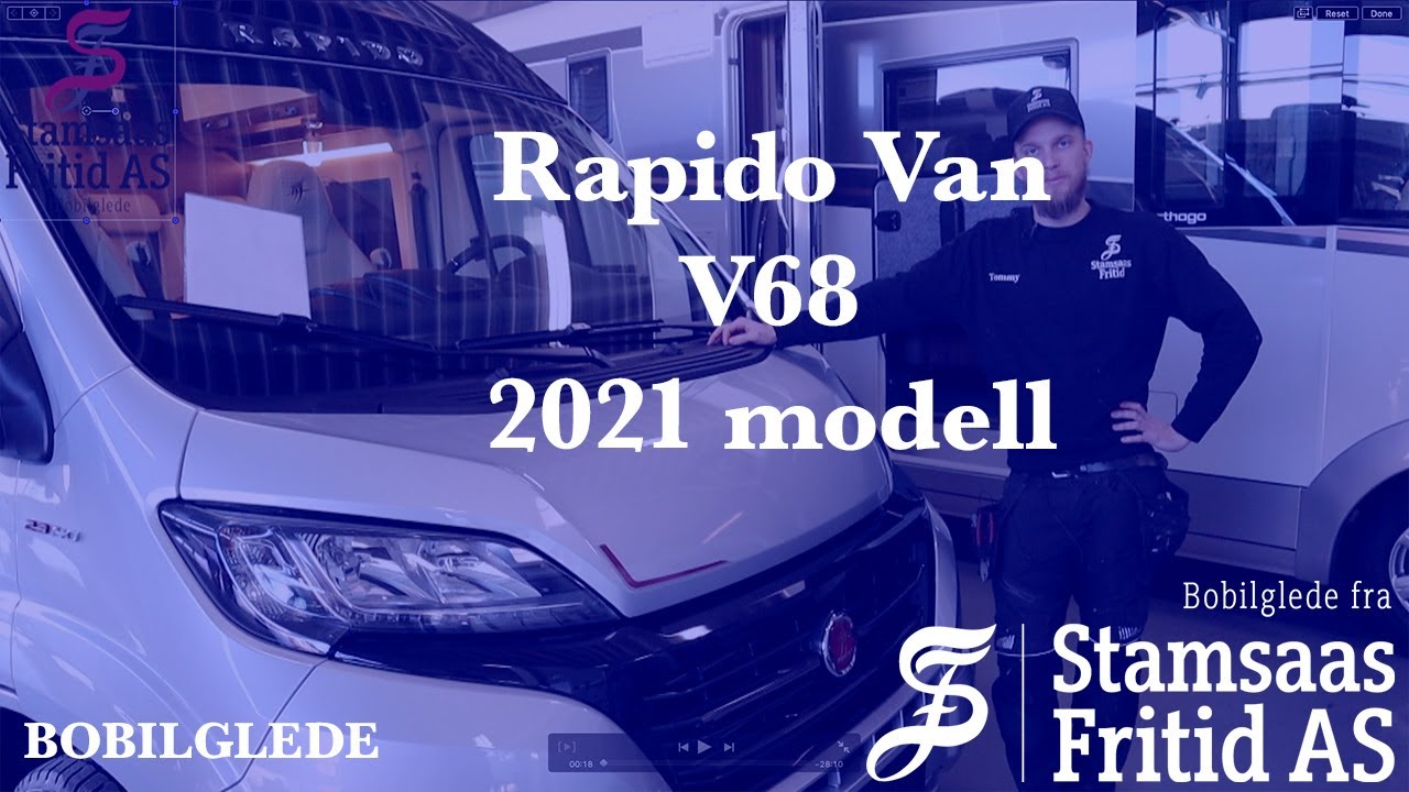 Hvordan bruke bobil? Rapido Van V68 2021 modell