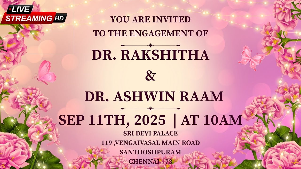 Engagement Of  Dr. Rakshitha &  Dr. Ashwin Raam
