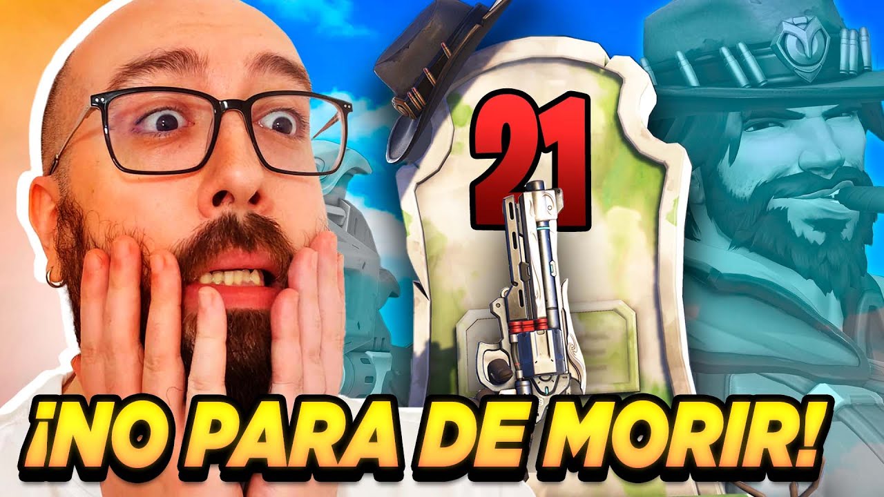 ¡ESTE JUGADOR DA PENA! ¡NO PARA DE MORIR! | Angrod Overwatch