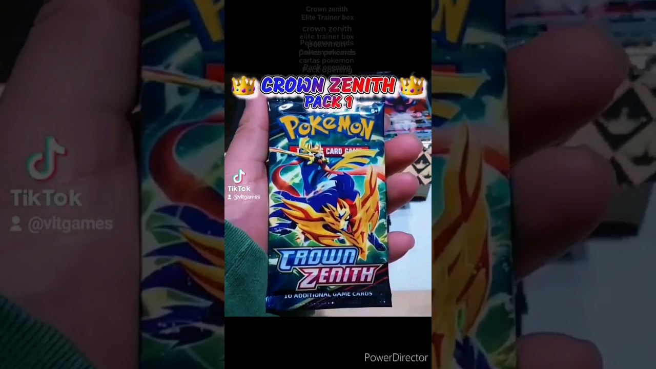 👑 CROWN ZENITH 👑  ETB Opening 😄 #pokemon #pokemoncards #crownzenith #packopening #cartaspokemon #etb