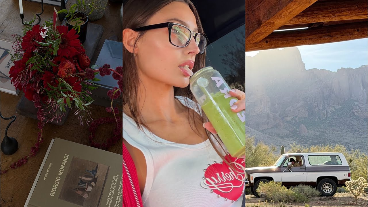 Weekly Vlog | on set in Arizona + LA, filming for brand deal in the mountains and V DAY!