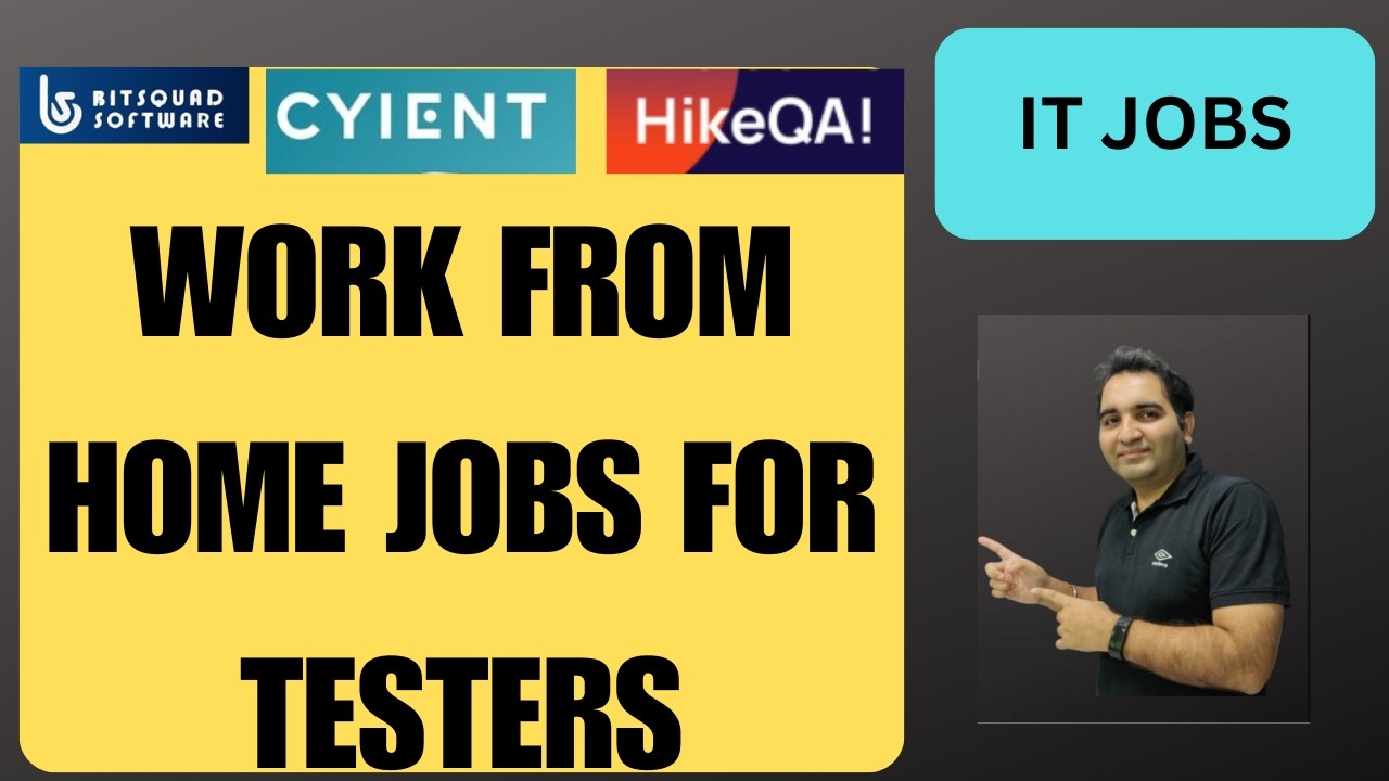 WFH Testing Jobs | Manual Testing| QA Jobs| Rd Automation Learning
