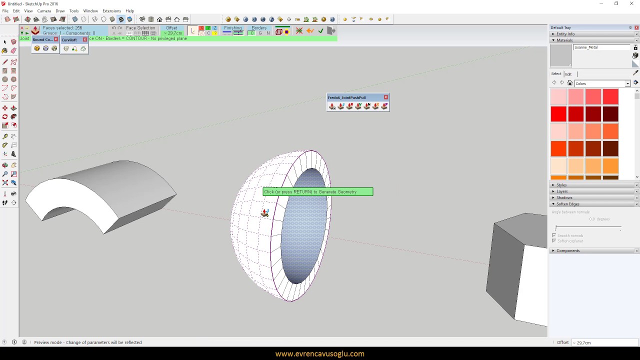 Sketchup Plugin / Joint Push Pull Interactive