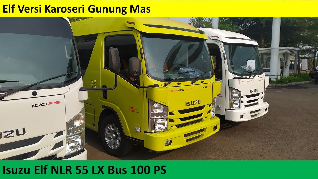 Isuzu Elf NLR55 LX Bus Karoseri Gunung Mas review - Indonesia