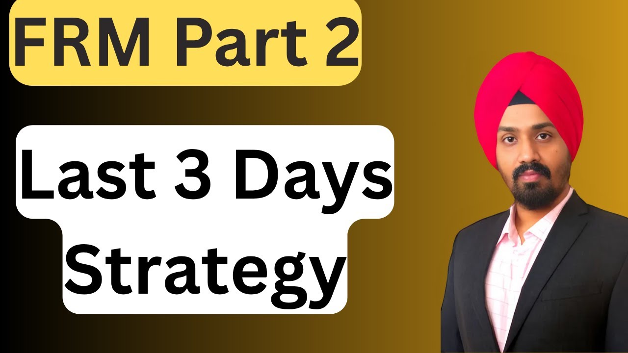 FRM Part 2 - Last 3 Days Strategy & Discussion with Candidates