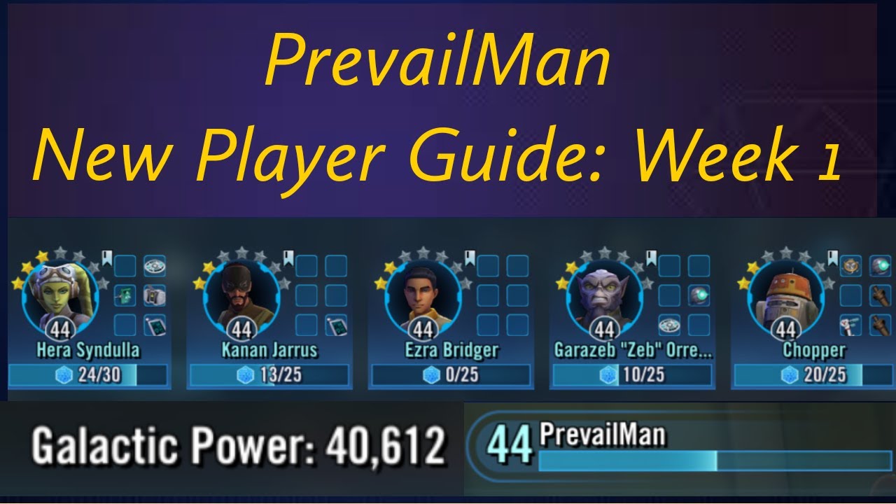 PREVAILMAN WEEK 1: NEW PLAYER GUIDE