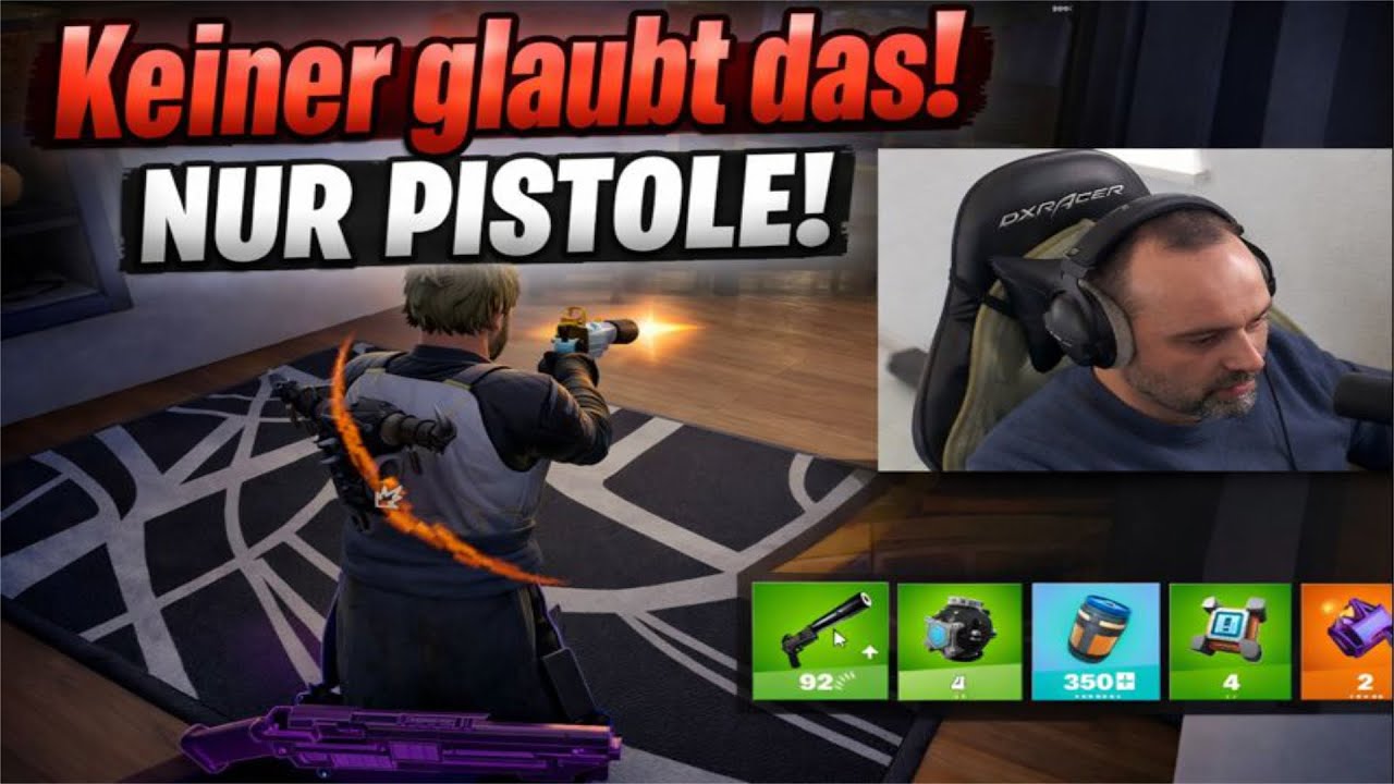 Tokatx Fortnite Keiner glaubte daran… nur mit Pistole beide Runden! | Fortnite TOKATX