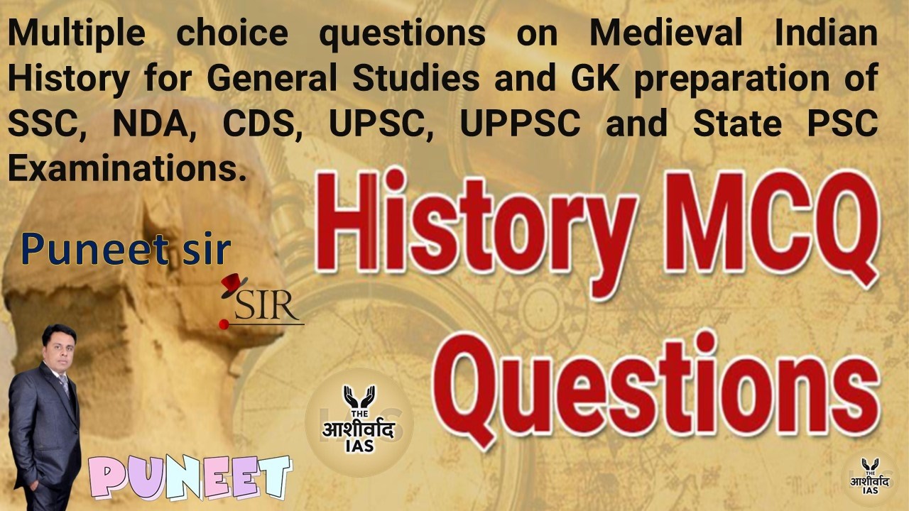 🛑LIVE |TOP 40: History GK Quiz in Hindi|| इतिहास के महत्वपूर्ण प्रश्न || Ashirwad IAS || by puneet