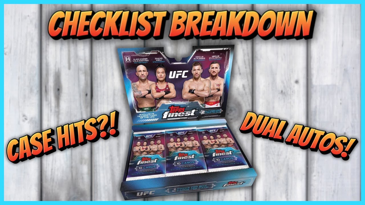 Topps Finest UFC 2025: полный список, обзор новичков и информация о коробке. СМОТРИ ПЕРЕД ПОКУПКОЙ!
