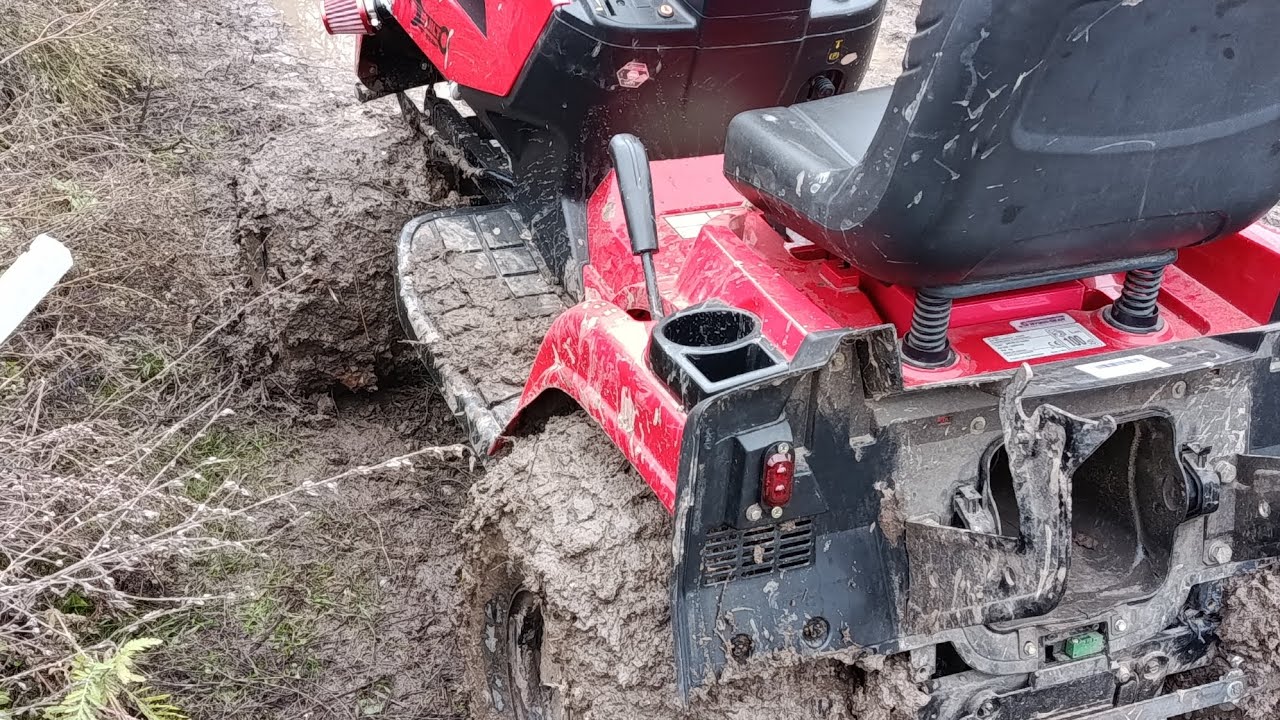 Too big Mud for this Mower? New Taillights instaled...