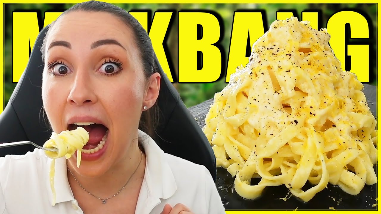 FETTUCCINE ALFREDO MUKBANG EATING SHOW ITA #106 | BUONI PROPOSITI 2025: PALESTRA, PARTITA IVA...