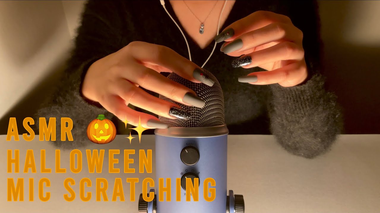 ASMR Halloween Mic Scratching( no talking）