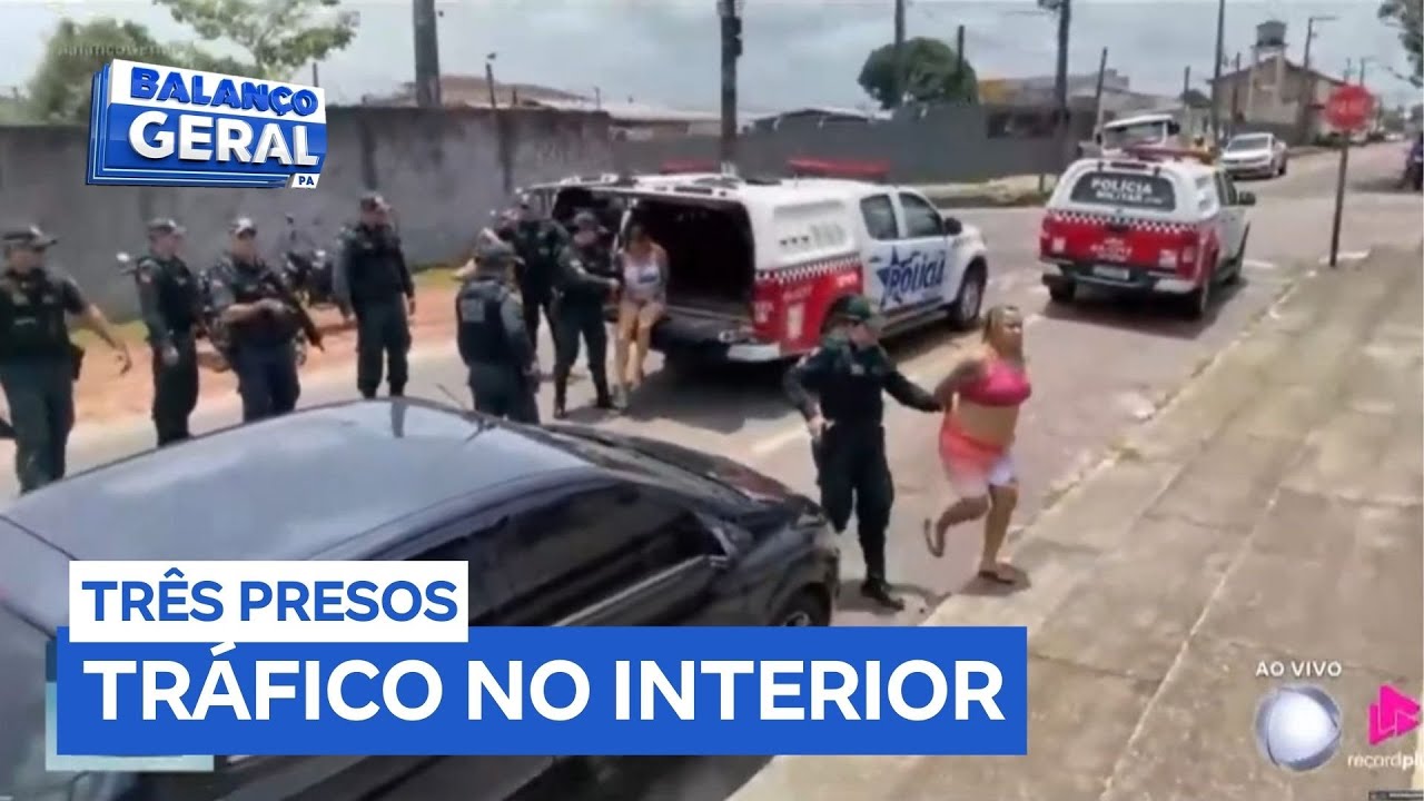 Duas mulheres e homem foragido são presos com drogas em Santa Isabel do Pará
