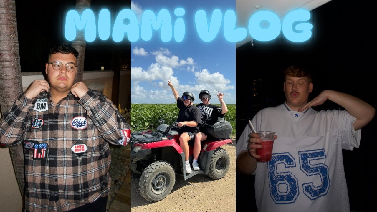 MIAMI VLOG! PALACE BAR, QUADS AND MORE! KANE&IEUAN