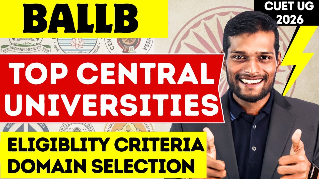 Top Central Universities for BA LLB 2026 | CUET UG Law Admission Guide | Best Colleges, Cutoff & Fee