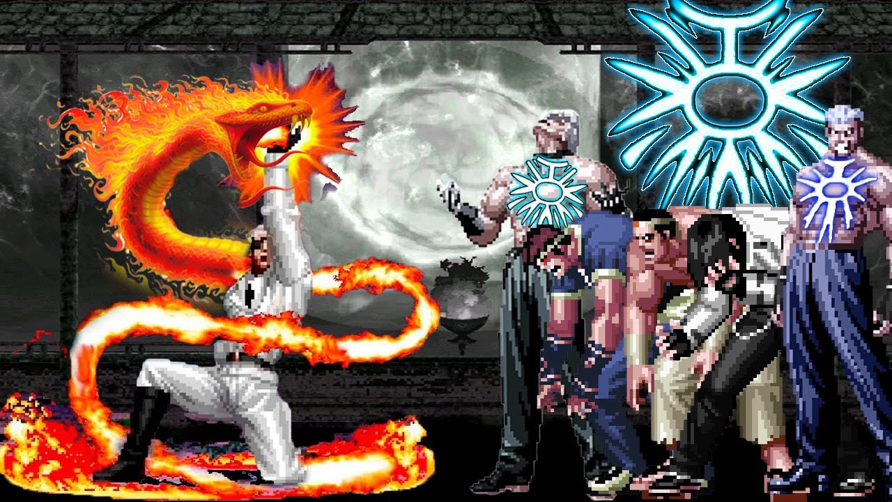 [Mugen KOF] Avenger Heidern Vs Super Orochi TEam