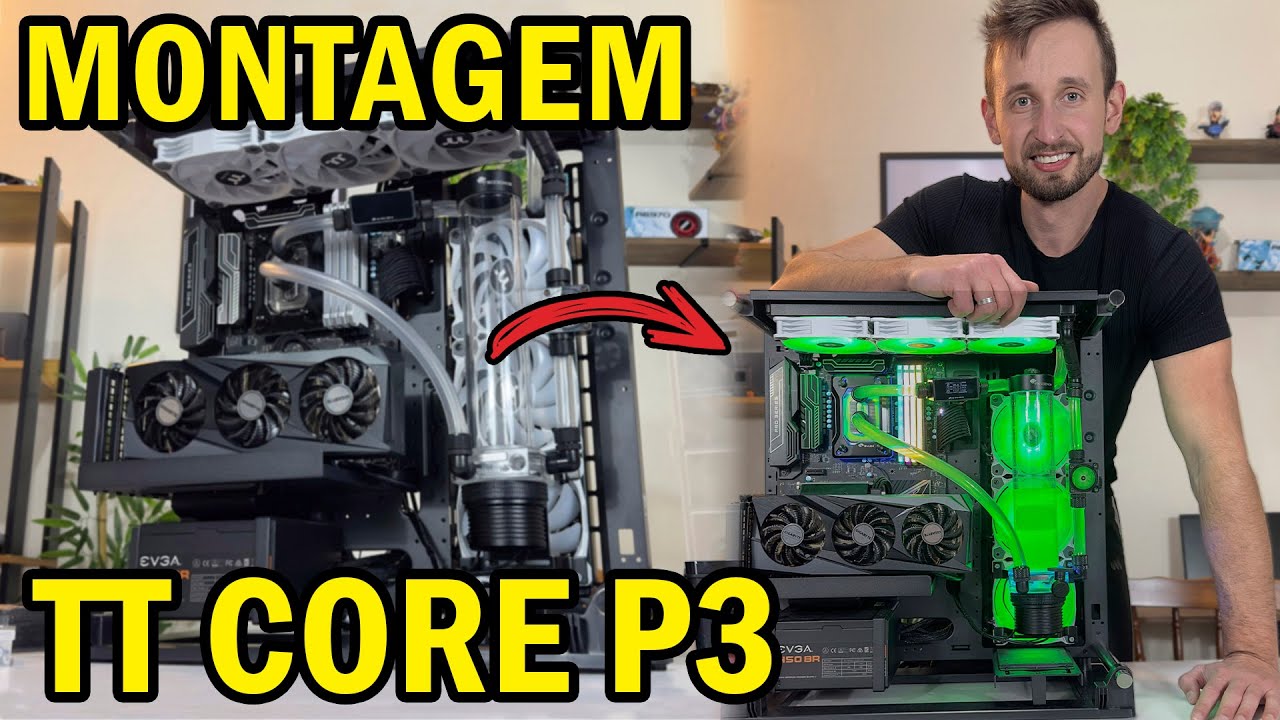 COMO MONTAR WATER COOLER CUSTOM #2 - Thermaltake Core P3 com Mangueiras