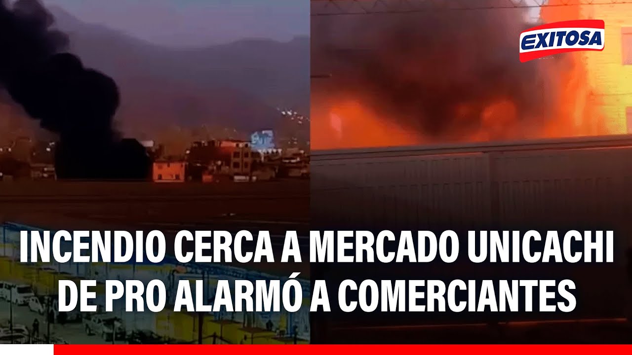🔴🔵 Incendio cerca a Mercado Unicachi de Pro alarm&oacute; a varios comerciantes