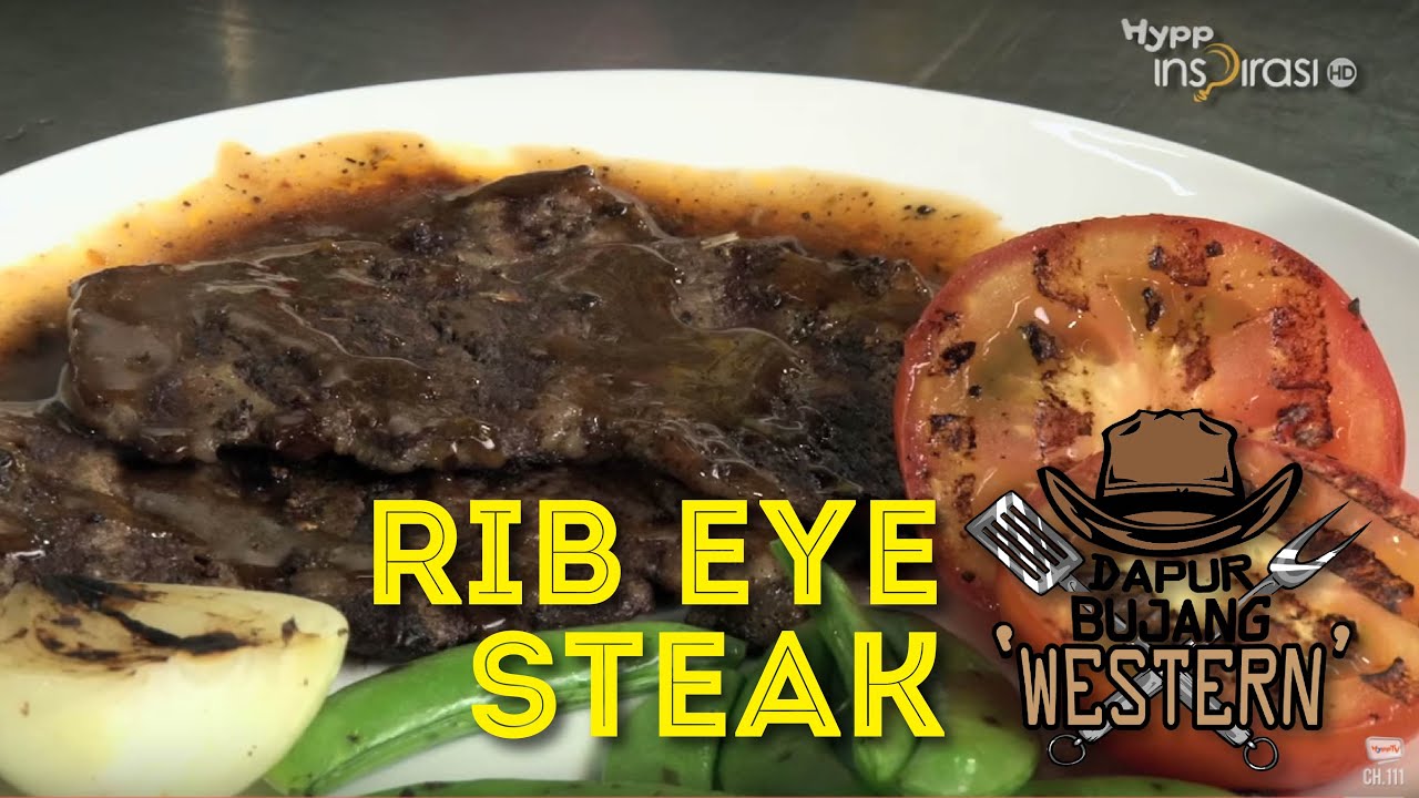 #DapurBujang Western: Rib Eye Steak.