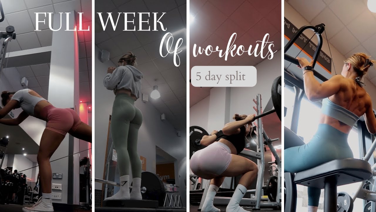 A FULL WEEK OF WORKOUTS | my current split