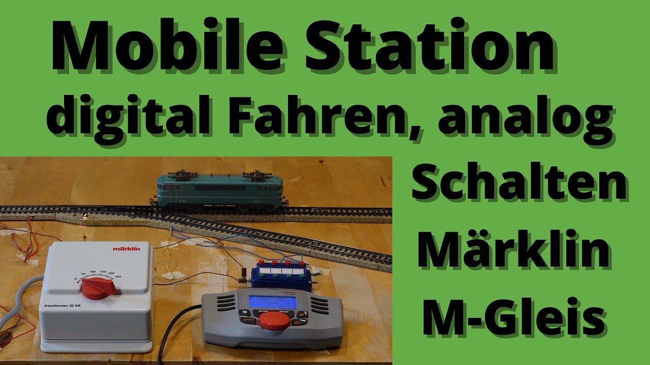 Mobile Station am Märklin M-Gleis anschließen, digital Fahren, analog Schalten