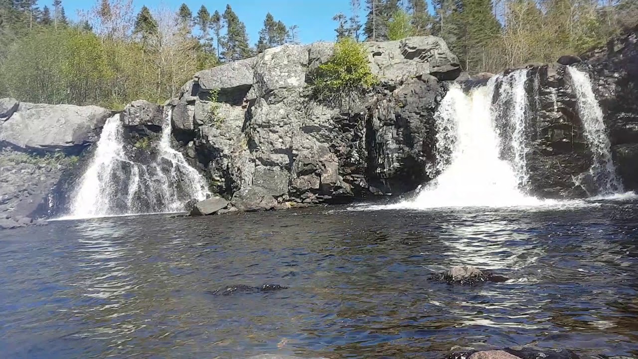 Cox's Cove Waterfalls ( Big Falls ) filmed in mid june 2017