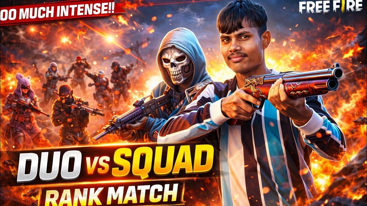 Duo vs Squad Rank Push 🔥 | Last Zone Insane Fight | Garena Free Fire