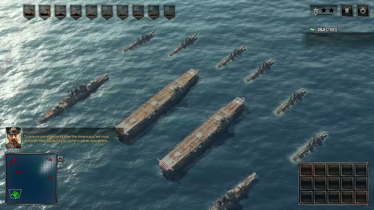 Sudden Strike 4 - Pacific - Japanese Campaign - 4. Battle of Santa Cruz (No commentary)