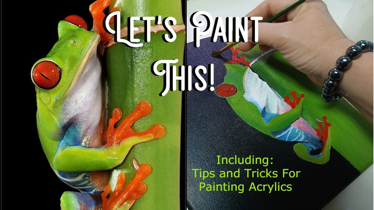 Let's Paint a Tree Frog Together! Acrylic Painting Tutorial!