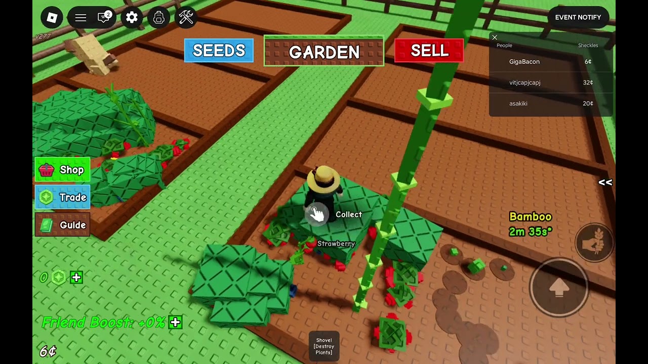 Part 2 of Playing Grow a Garden