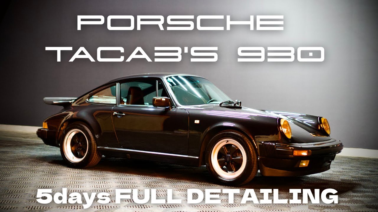 【Bespoke Detailing TACA❸'s Porsche 930】1989年当時のPTS塗装が蘇るフルディテイリング