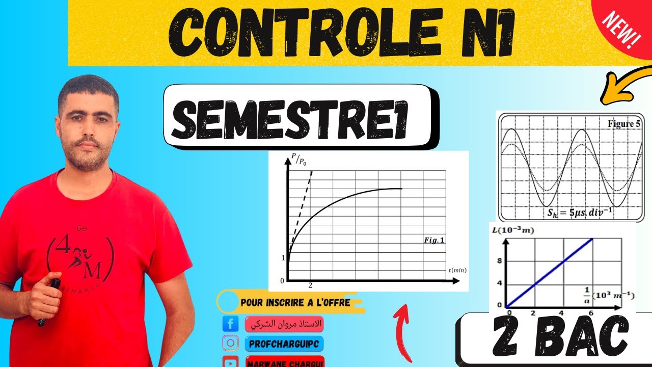 Contrôle N1 Semestre 1 Physique chimie -2 BAC SM PC -Modelé 24