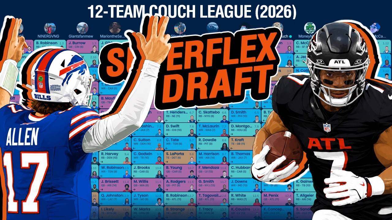 Драфт в фэнтези-футболе в формате SuperFlex (Couch League 2026)