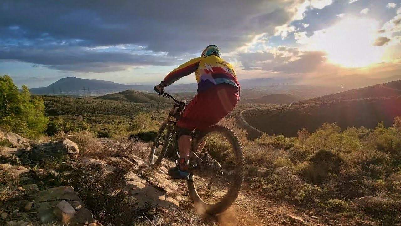 Testing for Downhill Bike in Penteli&rsquo;s Trails