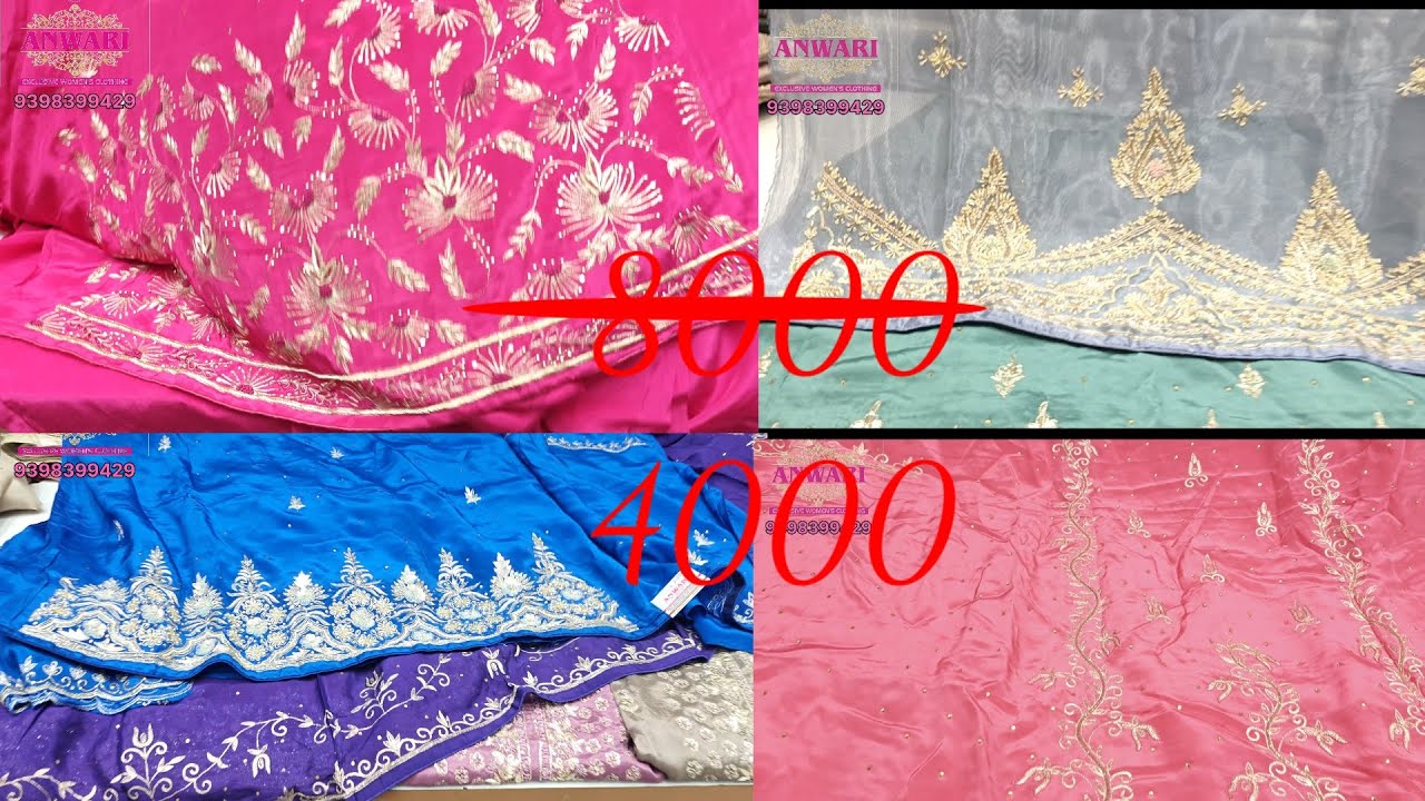 Zardozi work orginal branded handwork suits available fix price 3,999