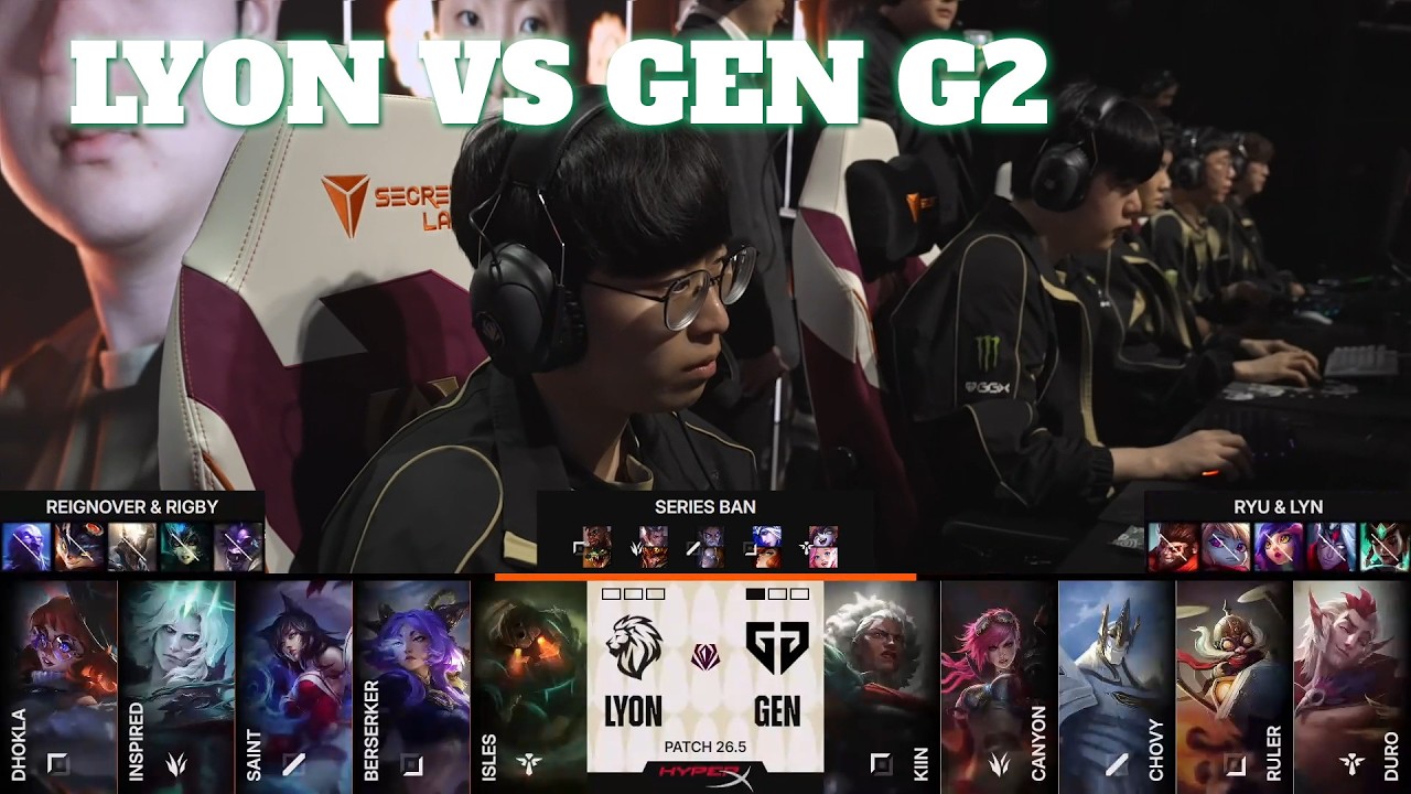 LYON vs GEN Game 2 | First Stand 2026 Group Stage Day 4 | LYON vs Gen.G G2