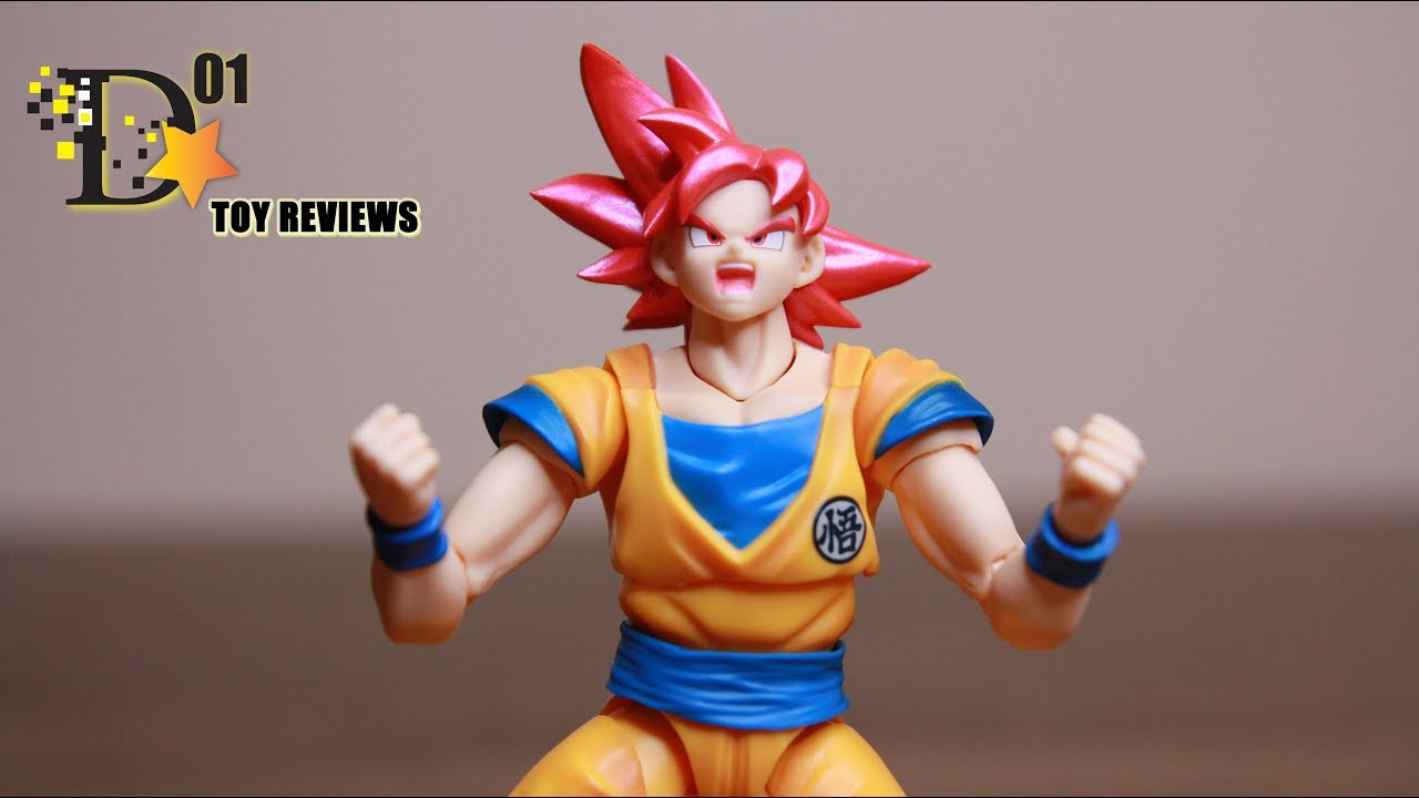 Toy Review: Polarizing Red.... S.H. Figuarts Super Saiyan God Goku
