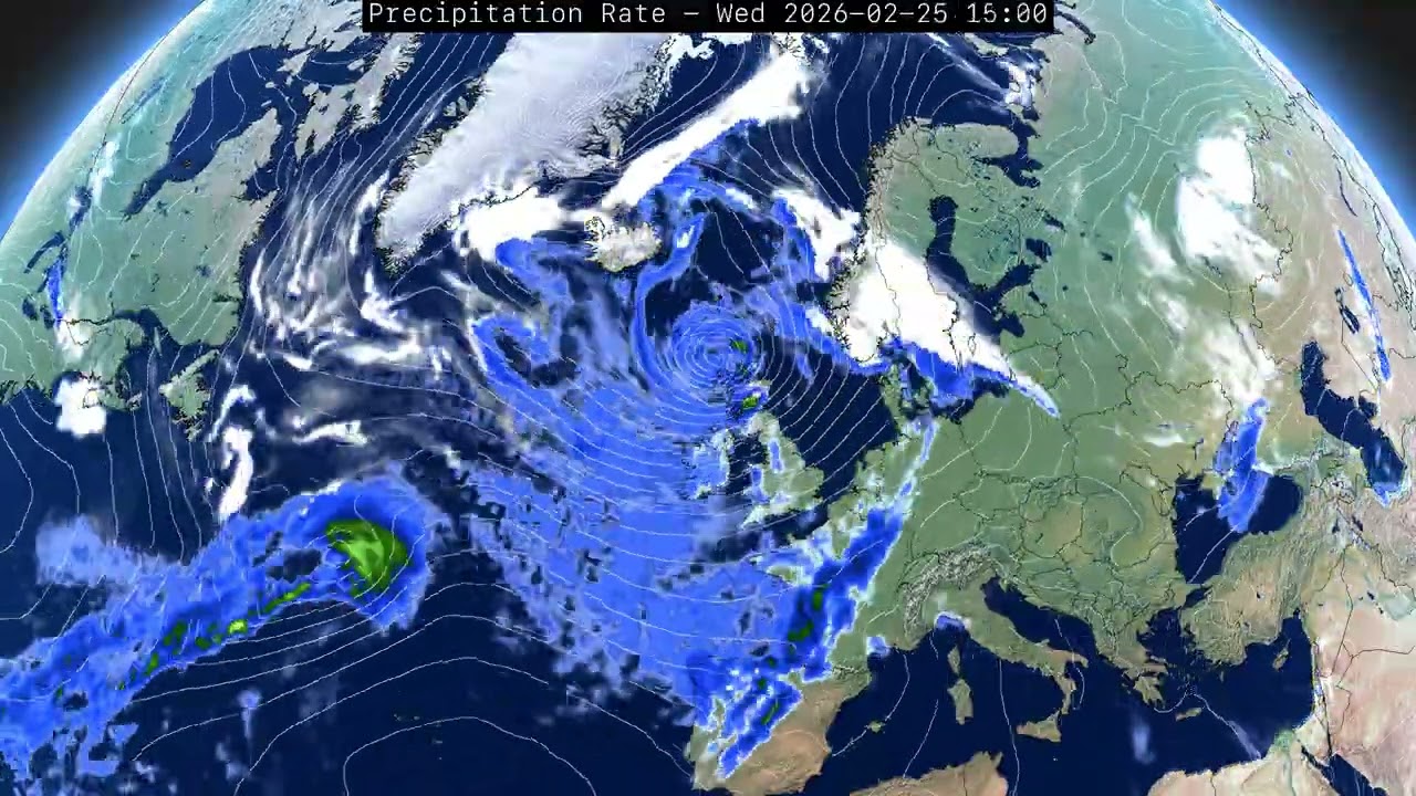 UK weather forecast two week outlook -  GFS Run: 2026-02-14 00z