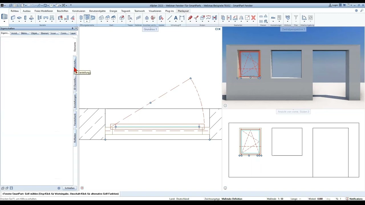ALLPLAN SmartParts - Flexible Möglichkeiten für Fenster und Türen - 2023
