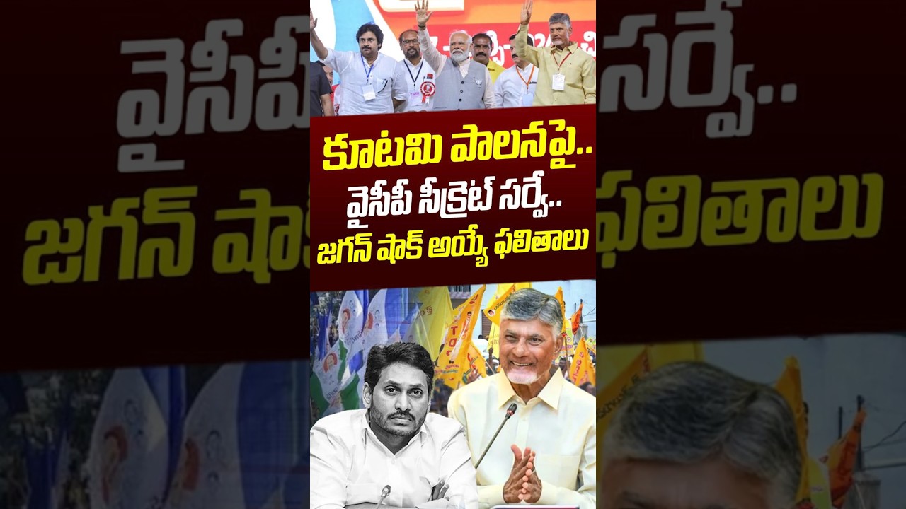 కూటమి పాలనపై..వైసీపీ సీక్రెట్ సర్వే.. జగన్ షాక్ అయ్యే ఫలితాలు | YCP Survey On NDA | Nethra Tv Telugu