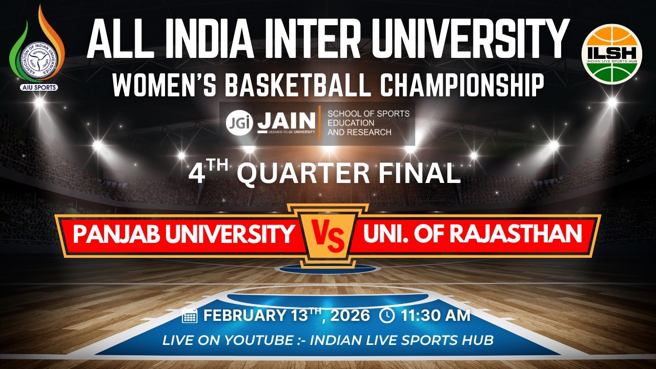 4TH QUARTER FINAL - PANJAB UNIVERSITY VS UNI. OF RAJASTHAN || AIU WOMEN'S BASKETBALL CHAMPIONSHIP