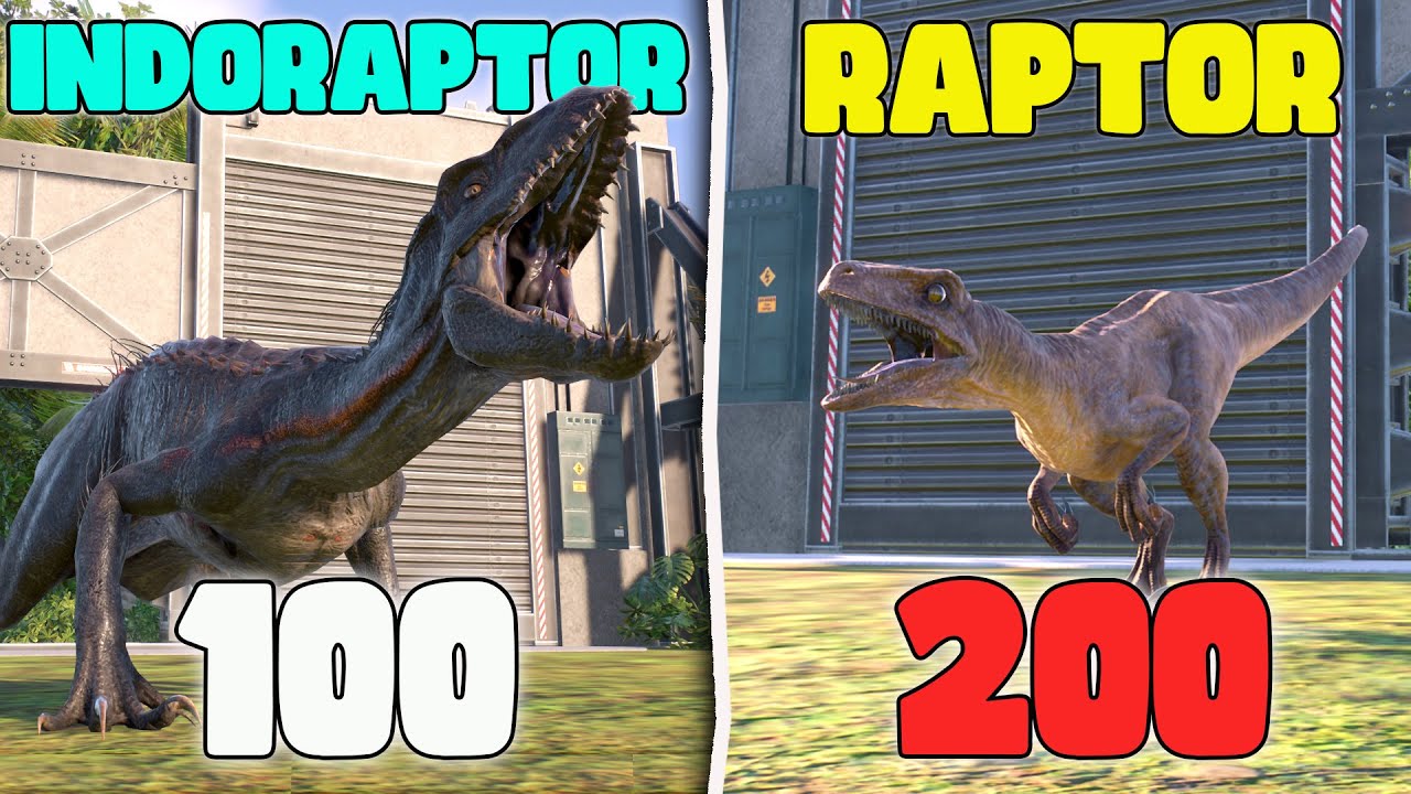 AKU MEMASUKKAN 200 RAPTOR & 100 INDORAPTOR DI SATU KANDANG Di Jurassic World Evolution 2