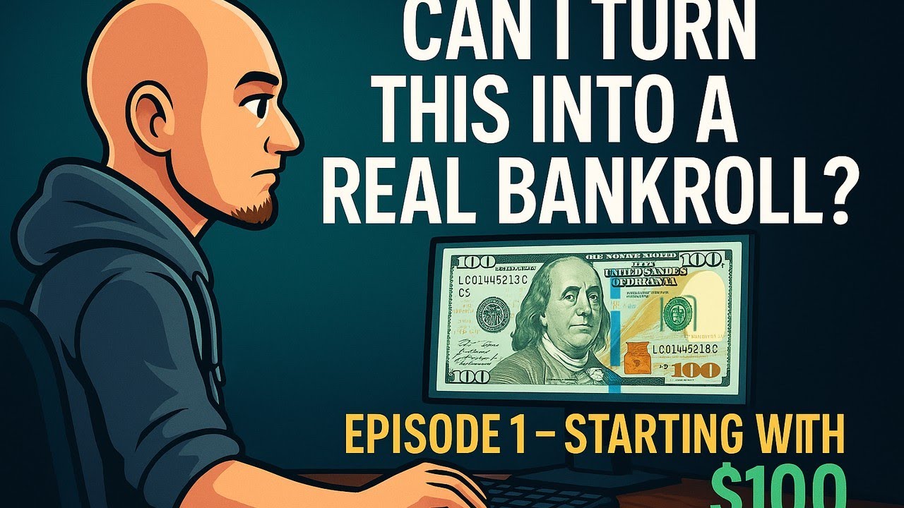Starting with $100 - Episode 1 (Poker Bankroll Challenge) #poker #texasholdem #wsop #pokerstrategy