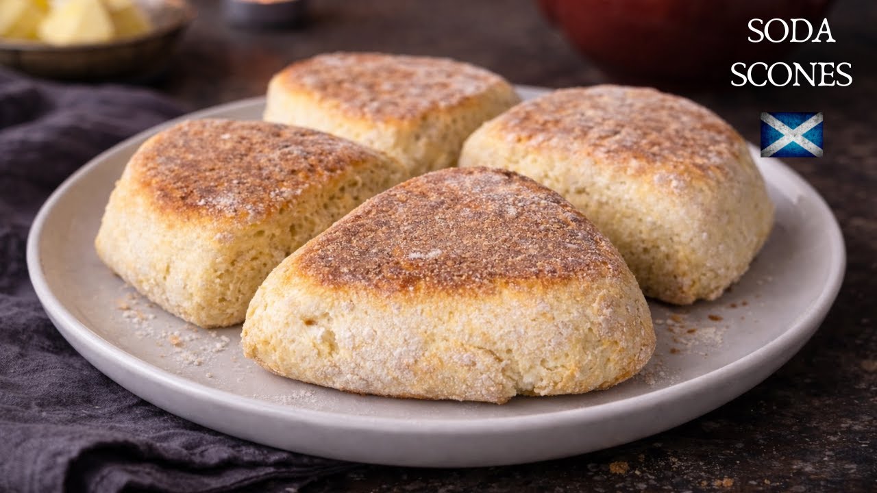 How To Make Scottish Soda Scones | Soda Farls Recipe