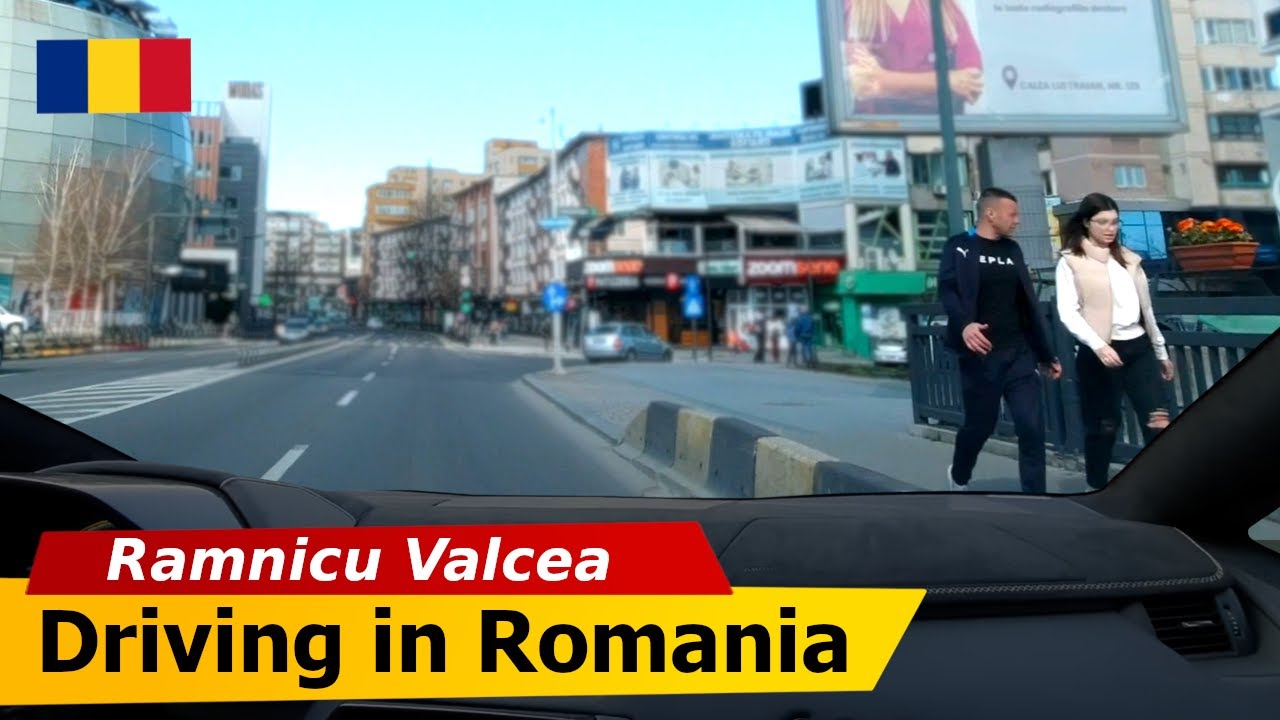 🔴 Romania • Ramnicu Valcea【Full HD】• Driving in City Center • Dem Radulescu Boulevard