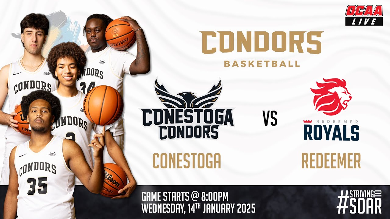 OCAA Men's Basketball 🏀 Redeemer @ Conestoga [2026/01/14]