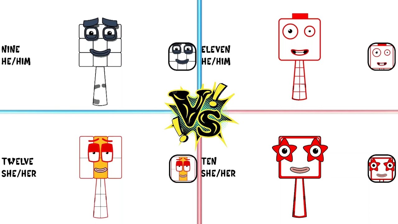 My Sprunki OC Nine from Ten VS Eleven VS Twelve From Numberblocks VS Tiles Hop Game Part 4